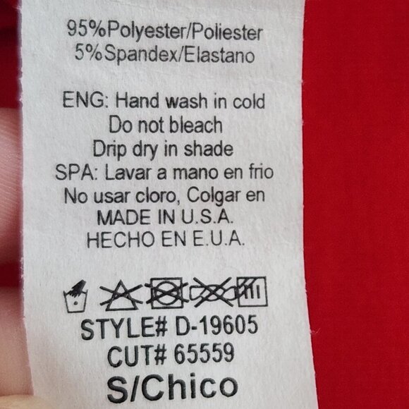 Babe Society Irene Red Long Sleeve Maxi Dress Plunging Neckline Size S - Picture 7 of 7